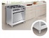 Embutível: o fogão pode ser instalado em um nicho com ou sem os pés, encostando suas laterais diretamente nos móveis.